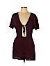 Kendall & Kylie 100% Rayon Burgundy Romper Size L - photo 1