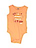 Old Navy 100% Cotton Orange Short Sleeve Onesie Size 6-12 mo - photo 1