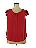 Dna Couture 100% Polyester Red Short Sleeve Blouse Size 2X - photo 1