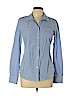 American Eagle Outfitters 100% Cotton Blue Long Sleeve Button-Down Shirt Size 10 - photo 1