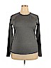 lucy 100% Polyester Gray Active T-Shirt Size XL - photo 1