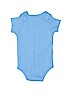 Nike 100% Cotton Solid Blue Short Sleeve Onesie Size 6-12 mo - photo 2