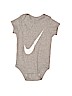 Nike 100% Cotton Gray Short Sleeve Onesie Size 6-12 mo - photo 1