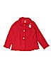 Carter's 100% Polyester Solid Red Fleece Jacket Size 6 - photo 1