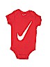 Nike 100% Cotton Red Short Sleeve Onesie Size 6-12 mo - photo 1