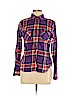 American Eagle Outfitters 100% Cotton Purple Long Sleeve Button-Down Shirt Size L - photo 1