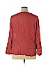 a.n.a. A New Approach 100% Rayon Red Long Sleeve Blouse Size XL - photo 2