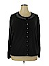Karen Scott 100% Acrylic Black Cardigan Size 2X - photo 1