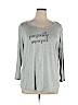 DressBarn Sunday Gray Long Sleeve Top Size XL - photo 1