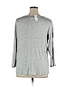 DressBarn Sunday Gray Long Sleeve Top Size XL - photo 2