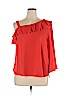 Sami & JO 100% Polyester Red Long Sleeve Blouse Size XL - photo 1