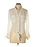 Heart Soul 100% Polyester White Long Sleeve Blouse Size L - photo 1