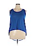 Ambiance Apparel 100% Rayon Blue Sleeveless Top Size 1X - photo 1