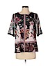 Vineet Bahl 100% Polyester Black Short Sleeve Blouse Size S - photo 1