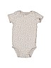 Carter's 100% Cotton Floral Gray Short Sleeve Onesie 18-24 MO / 24 MO - photo 1