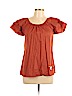 Op 100% Cotton Orange Short Sleeve Blouse Size L - photo 1