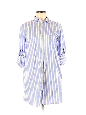 Zara 3/4 Sleeve Button-Down Shirt (view 1)