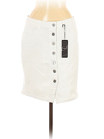 Earl Jean Denim Skirt (view 1)