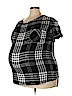 Liz Lange Maternity for Target 100% Rayon Black Short Sleeve Blouse Size XXL - photo 1