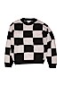 Forever 21 100% Acrylic Checkered-gingham Black Pullover Sweater Size 9 - 10 - photo 1