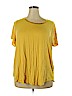 Alfani Yellow Short Sleeve Top Size 4X - photo 1