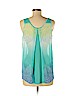 Candie's 100% Polyester Blue Sleeveless Blouse Size M - photo 2