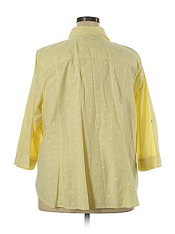 Cj Banks 3/4 Sleeve Button-Down Shirt (view 2)