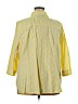 Cj Banks 100% Cotton Yellow 3/4 Sleeve Button-Down Shirt Size 3X - photo 2