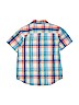 Wrangler Jeans Co Plaid Blue Short Sleeve Button-Down Shirt Size 14 - 16 - photo 2