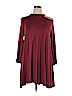Roaman's Burgundy Casual Dress Size 14 (M) - photo 1