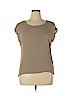Love and Haight 100% Polyester Tan Short Sleeve Blouse Size XL - photo 1