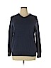 Tahari 100% Merino Wool Blue Wool Pullover Sweater Size XL - photo 1