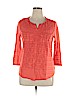 Lucky Brand Pink 3/4 Sleeve Top Size XL - photo 1