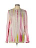 Elie Tahari Pink Long Sleeve Blouse Size L - photo 1