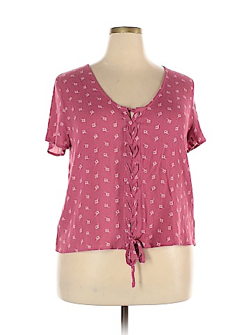 Pink Republic Short Sleeve Blouse (view 1)