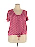 Pink Republic 100% Rayon Pink Short Sleeve Blouse Size XXL - photo 1