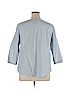 Basic Editions 100% Cotton Blue 3/4 Sleeve Top Size XL - photo 2