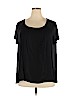 DKNYC Black Short Sleeve Top Size 2X - photo 1