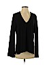 Topshop 100% Polyester Black Long Sleeve Blouse Size 4 - photo 1