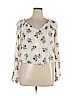 American Rag Cie White Long Sleeve Blouse Size XL - photo 1