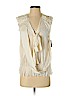 Robert Rodriguez Ivory Sleeveless Silk Top Size 2 - photo 1