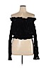 Jeffrey & Dara Black Long Sleeve Blouse Size 14 - photo 1