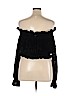 Jeffrey & Dara Black Long Sleeve Blouse Size 14 - photo 2
