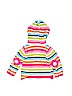 Gymboree 100% Cotton Stripes Graphic Pink Zip Up Hoodie Size 12-18 mo - photo 2