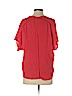 Lush 100% Polyester Red Short Sleeve Blouse Size XS - photo 2