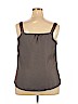 Ann Taylor LOFT 100% Polyester Gray Sleeveless Blouse Size XL - photo 2