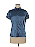 Ann Taylor Factory Blue Short Sleeve Blouse Size 8 (petite) - photo 1