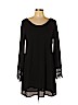 Lush 100% Polyester Black Casual Dress Size L - photo 1