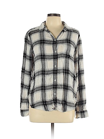 American Eagle Outfitters Long Sleeve Button-Down Shirt (view 1)