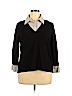 Apt. 9 Black 3/4 Sleeve Top Size 2X - photo 1